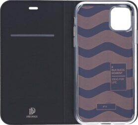 DUX DUCIS Skin Pro flipové kožené pouzdro pro iPhone 11 Černá