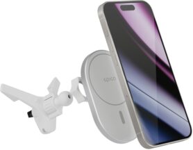 Epico Ellipse Wireless Car Charger - MagSafe compatible - Stříbrná