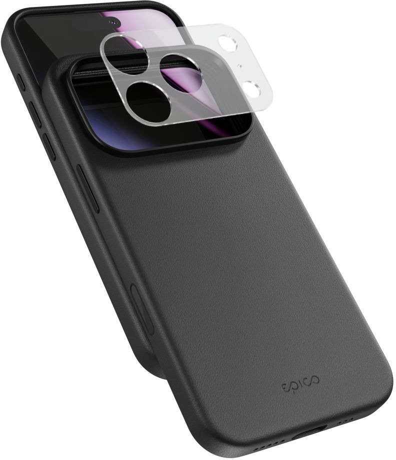 Epico Leather Pro Mag+ kryt iPhone 17 Pro Qi2 & MagSafe kompatibilní - černá