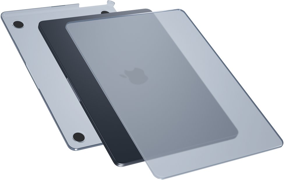 Epico Slim Shell for Macbook Air 15" M2/M3/M4 (A2941/A3114) - matná modrá
