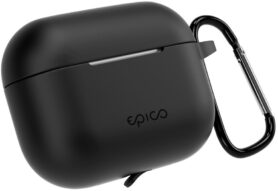 Epico silikonové pouzdro s karabinou AirPods Pro 3 - černá