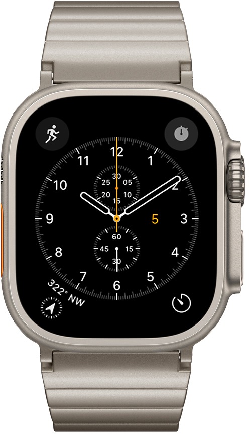 UNUM titanový řemínek pro Apple Watch SE/Series 1-11 (42/44/45/46/49mm) - přírodní titan