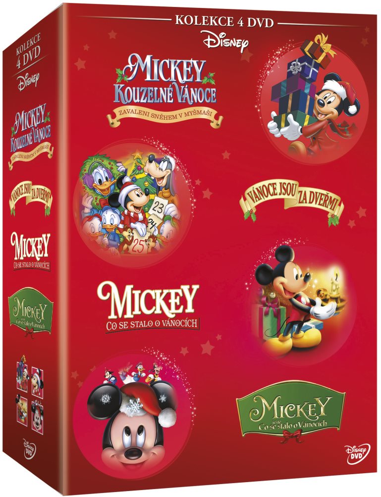 Vánoční Mickey - kolekce (4DVD) - DVD