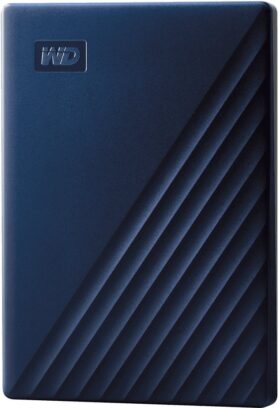 WD My Passport pro Mac 4TB, modrý