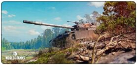 World of Tanks - CS-52 LIS Out of the Woods, XL - Podložka pod myš a klávesnici