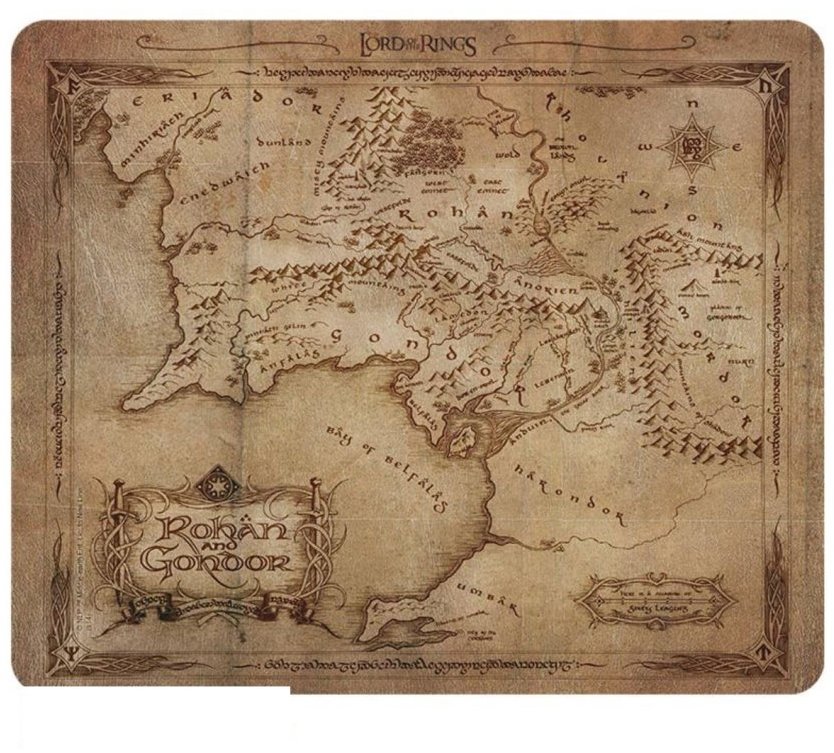 The Lord of the Rings: Map - Podložka pod myš