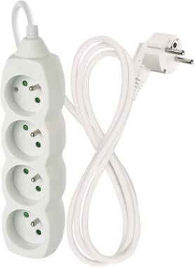 Emos prodlužovací 250V, 4x zásuvka, 1.5m, bílý