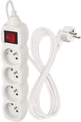 Emos prodlužovací 250V, 4x zásuvka, 2m, bílý