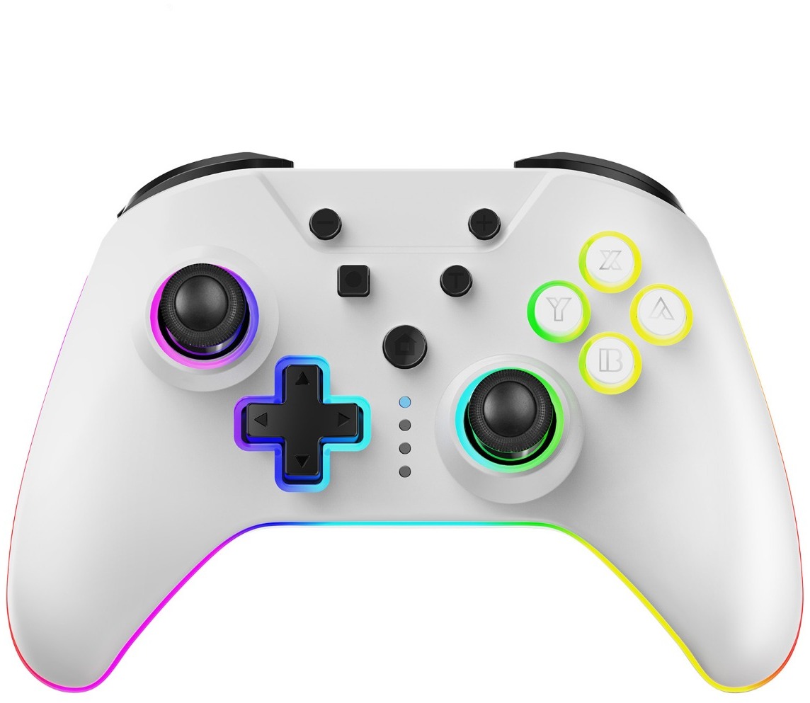 Armor3 NuRival Wireless Hall Effect Stick Game Controller For Nintendo Switch (White)