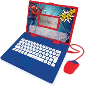 Lexibook Spiderman Dvojjazyčný vzdělávací notebook čeština/angličtina, 124 aktivit