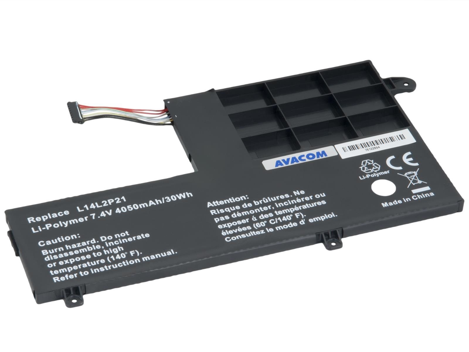 AVACOM pro Lenovo S41, Yoga 500-151BD Li-Pol 7,4V 4050mAh 30Wh