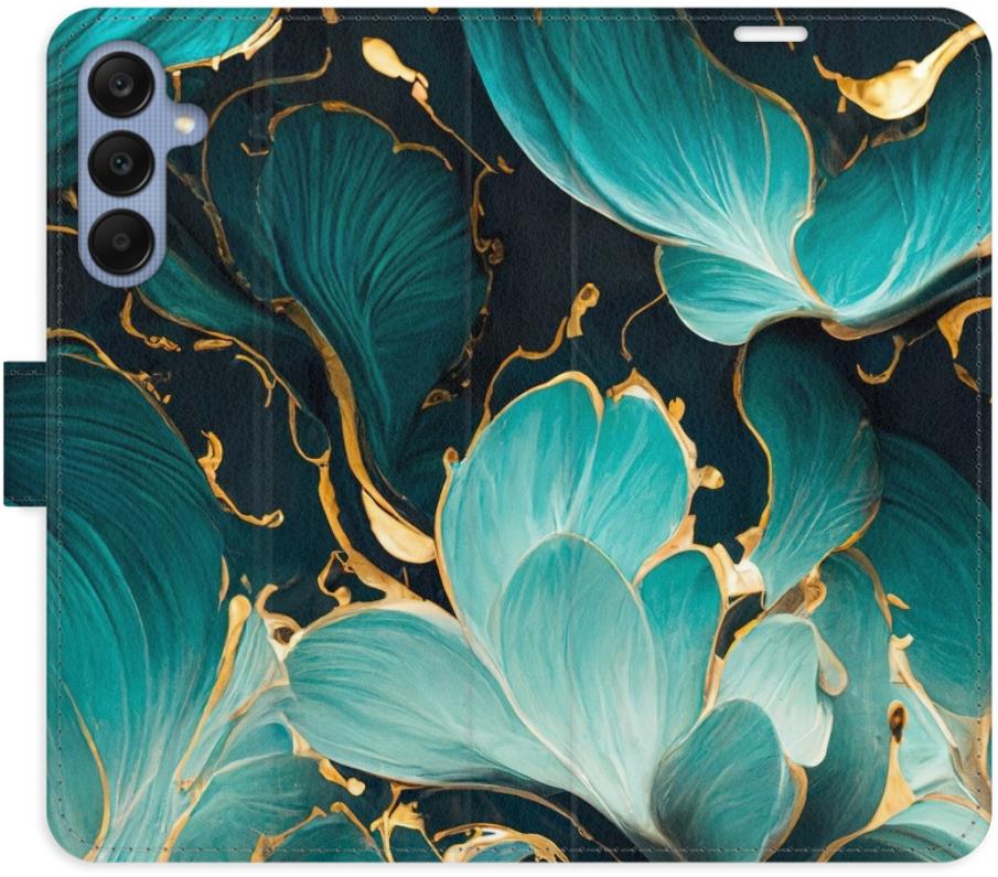iSaprio Flip pouzdro Blue Flowers 02 pro Samsung Galaxy A25 5G