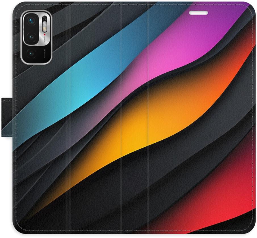iSaprio Flip pouzdro Color Waves pro Xiaomi Redmi Note 10 5G