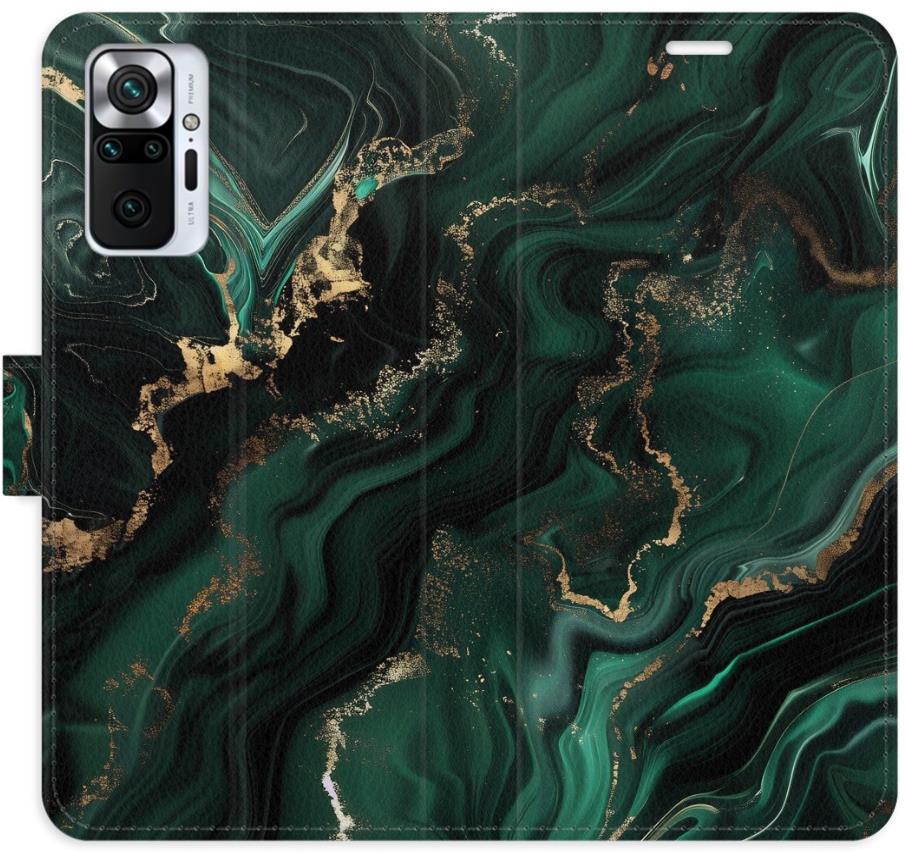 iSaprio Flip pouzdro Emerald 02 pro Xiaomi Redmi Note 10 Pro