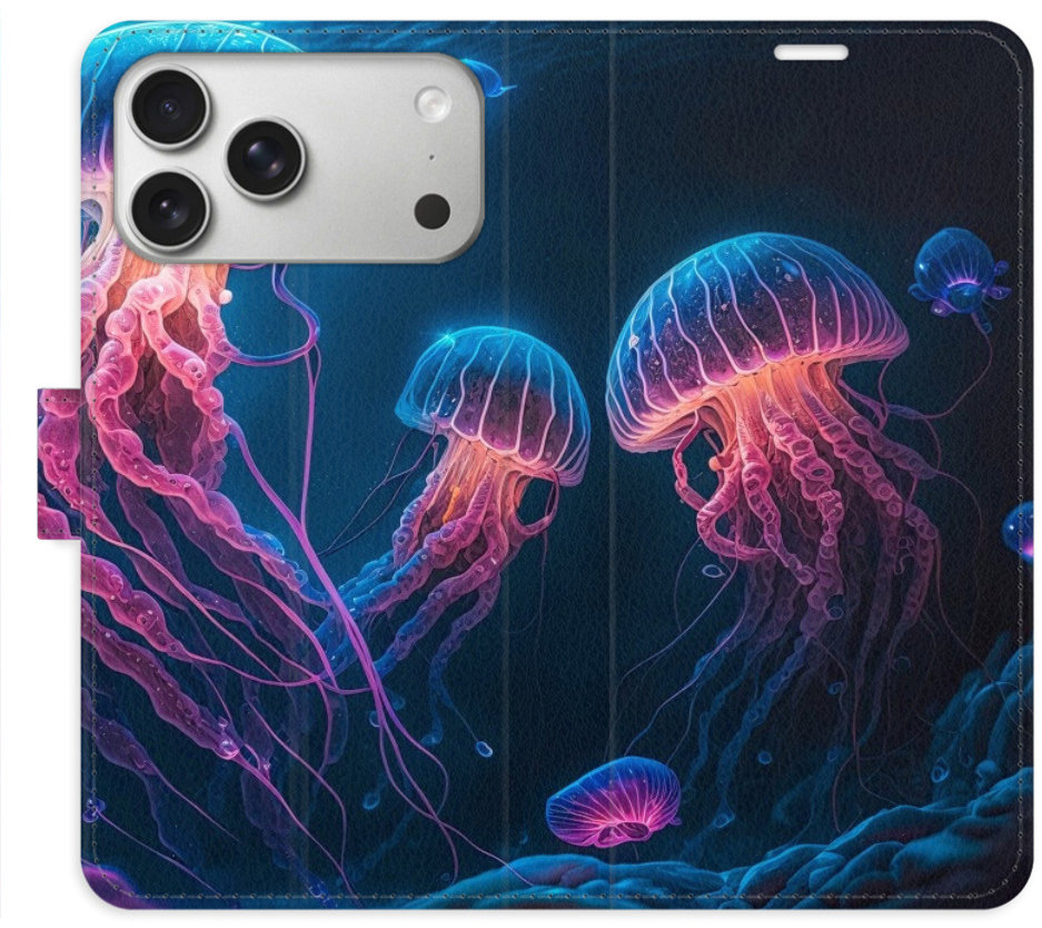 iSaprio Flip pouzdro Jellyfish pro iPhone 17 Pro Max