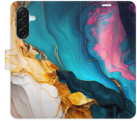 iSaprio Flip pouzdro Colourful Marble pro Samsung Galaxy A17 / A17 5G