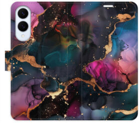 iSaprio Flip pouzdro Dark Marble pro Samsung Galaxy S25 Edge