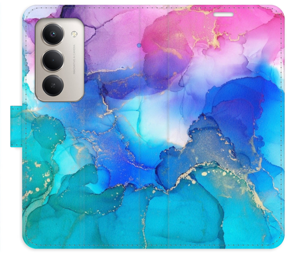 iSaprio Flip pouzdro BluePink Paint pro Xiaomi Redmi 15