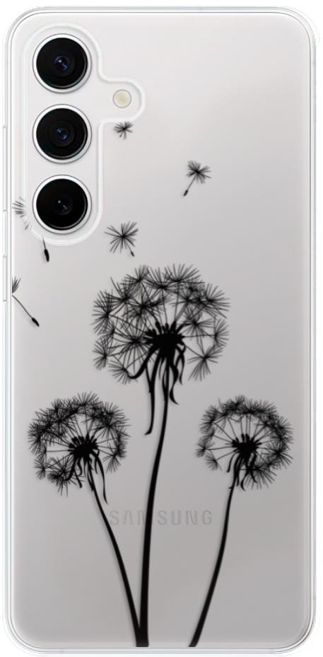 iSaprio Three Dandelions - black - Samsung Galaxy S24