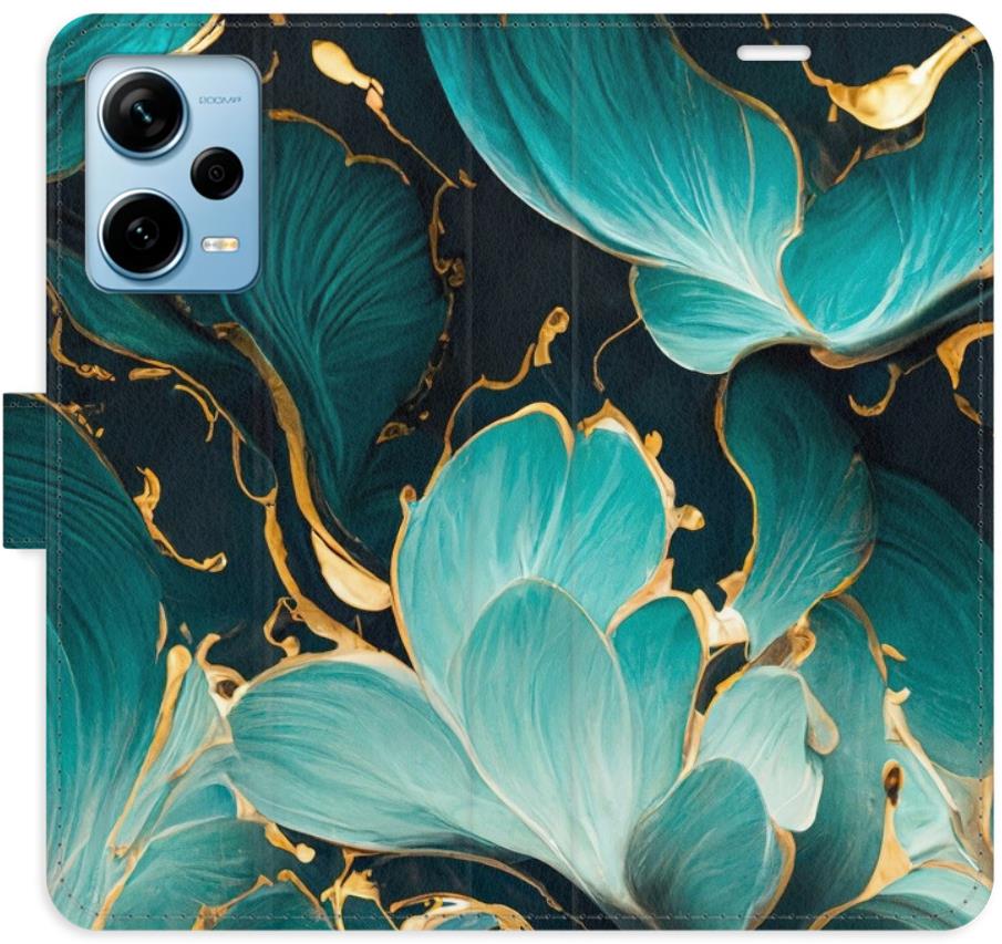 iSaprio flip pouzdro Blue Flowers 02 pro Xiaomi Redmi Note 12 Pro+ 5G