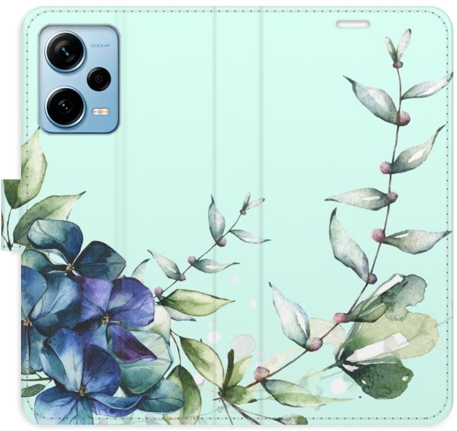 iSaprio flip pouzdro Blue Flowers pro Xiaomi Redmi Note 12 Pro+ 5G