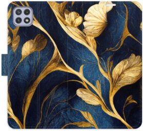 iSaprio flip pouzdro GoldBlue pro Samsung Galaxy A22 5G