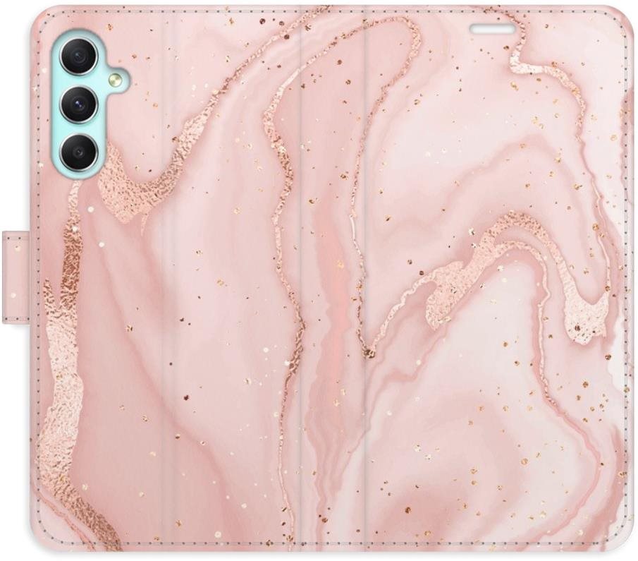iSaprio flip pouzdro RoseGold Marble pro Samsung Galaxy A34 5G