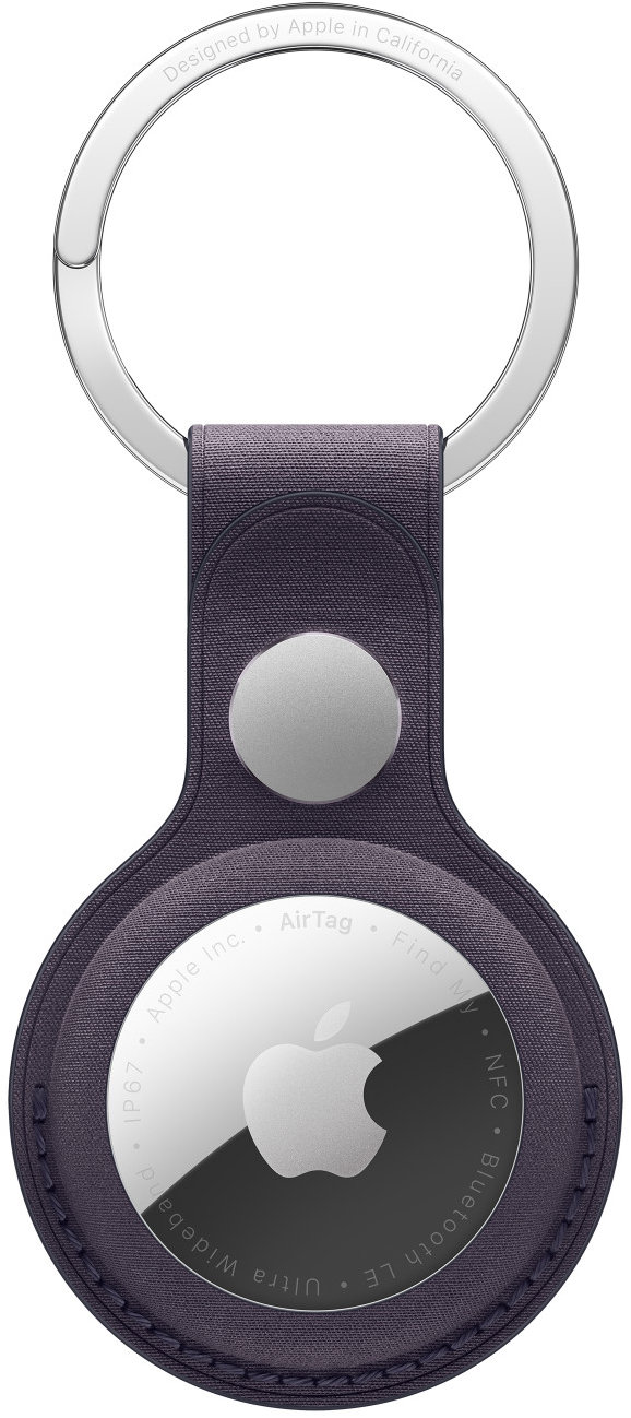 Apple Klíčenka z tkaniny FineWoven na AirTag půlnočně fialová