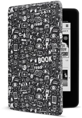 CONNECT IT CEB-1043-BK pro Amazon NEW Kindle Paperwhite 4 (2018), Doodle black