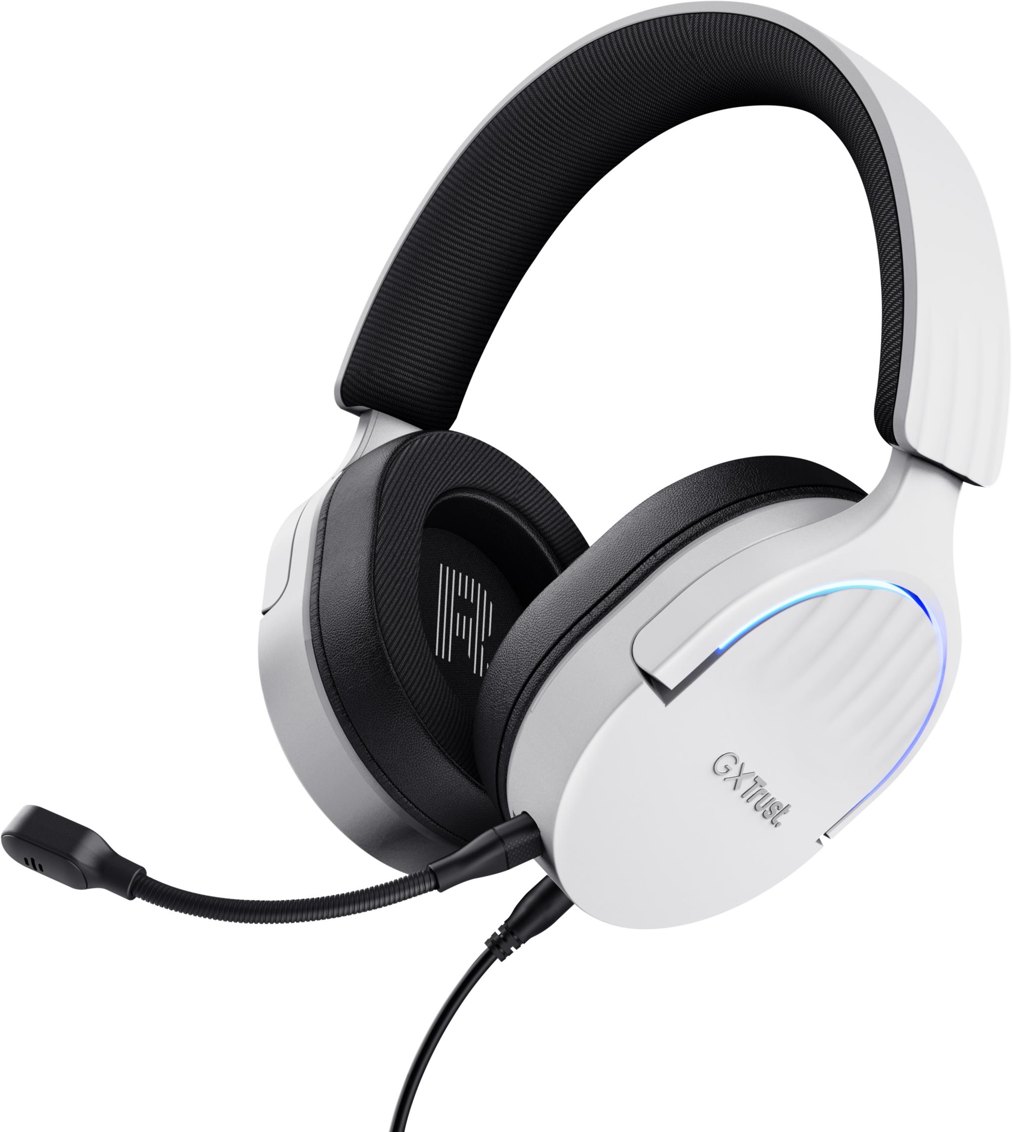 Trust GXT489W FAYZO Headset White - bílá