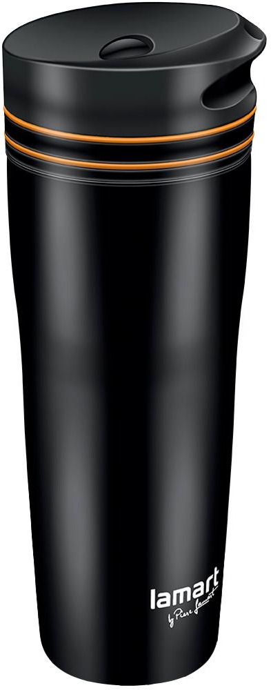 Lamart termohrnek 360ml černo/oranžová MANQ LT4051