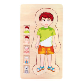 small foot Dřevěné hračky puzzle anatomie Tim