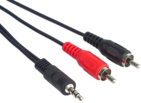 PremiumCord Kabel Jack 3.5mm-2xCINCH M/M 15m