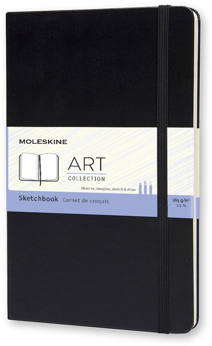 MOLESKINE Sketchbook L, tvrdé desky, černý