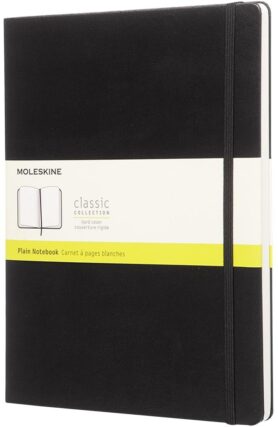 MOLESKINE XL, tvrdé desky, čistý, černý