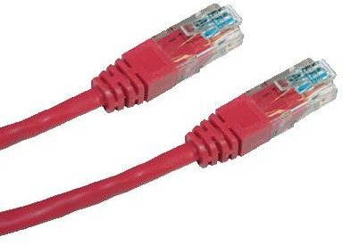 Datacom CAT6, UTP, 5m, červený