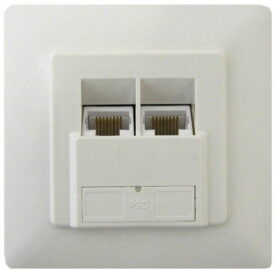 Datacom CAT5E, STP, 2x RJ45, pod omítku