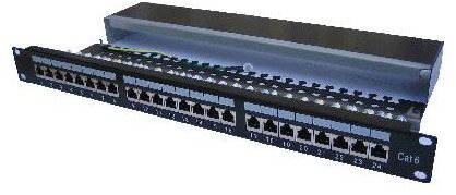 Datacom 19" STP Patch panel 24 port CAT.6