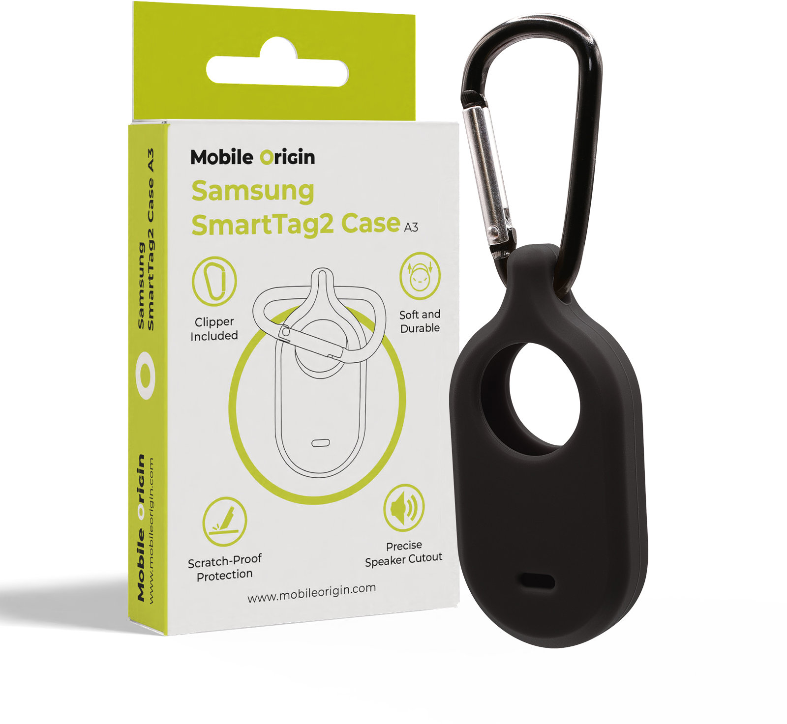 Mobile Origin Samsung SmartTag2 Case Black