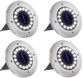LEDsolar 16Z venkovní světlo k zapíchnutí do země 4 ks, 16 LED, bezdrátové, iPRO, 1W, studená barva