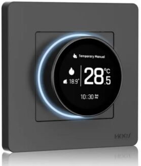 MOES Smart ZigBee Thermostat, GB Electric Floor Heating 16A, Gray