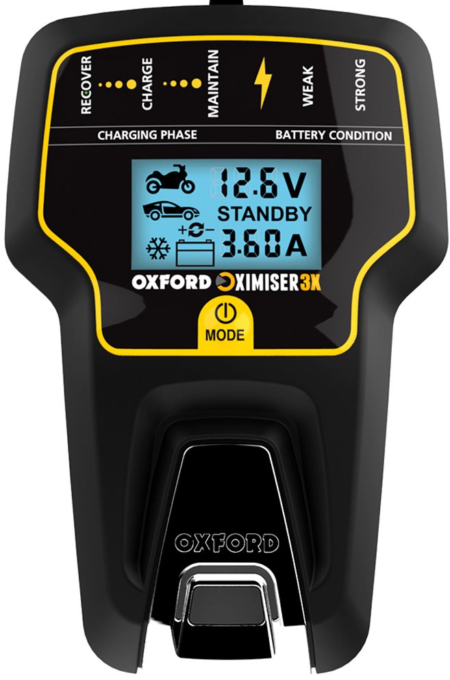 OXFORD nabíječka Oximiser 3X (12V, 0.6-3.6A, 125Ah)