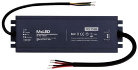 McLED Napájecí zdroj longevity 250 W, DC24V/10.41A, IP67, hliníkový