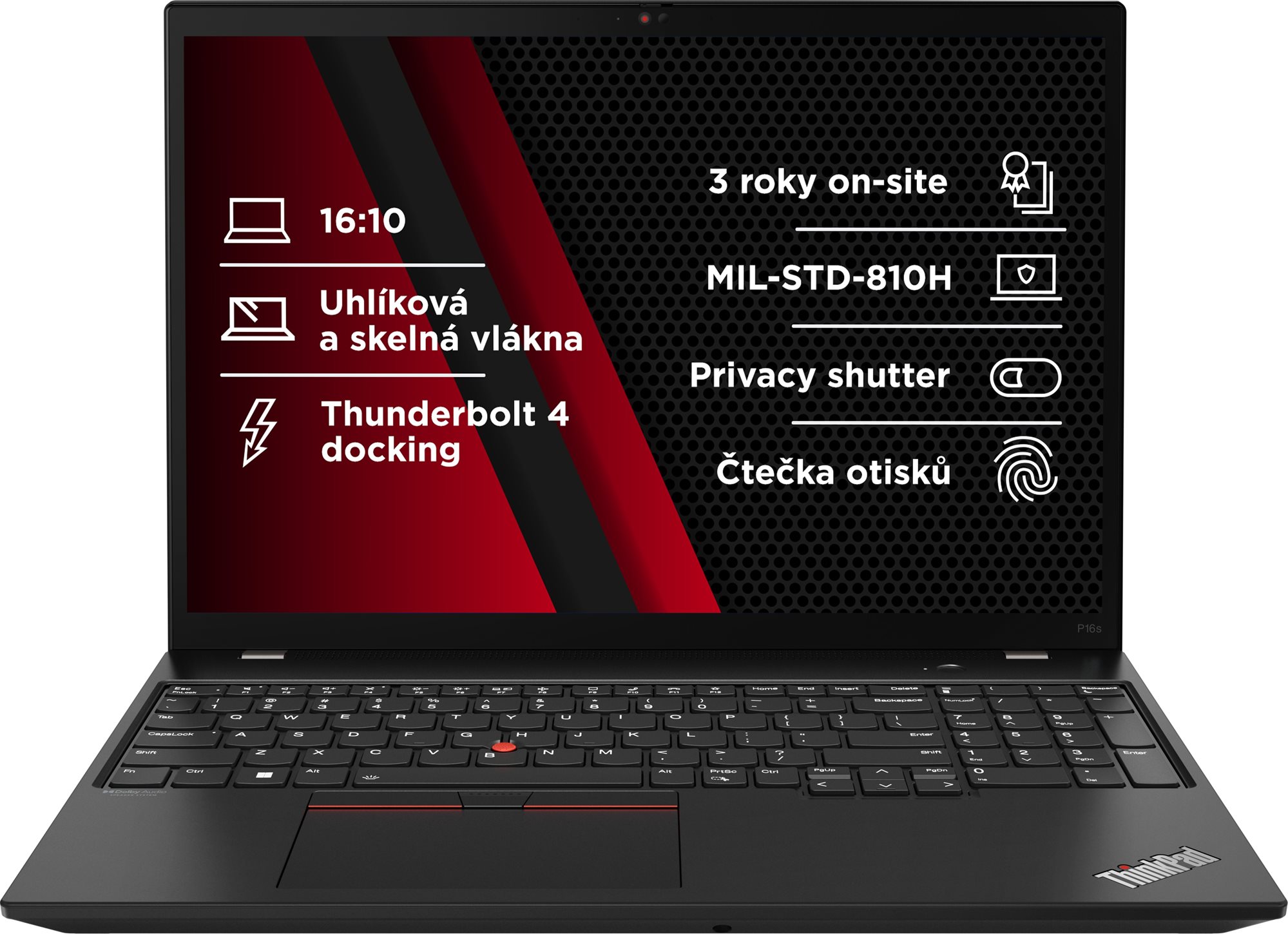 Repasované - Lenovo ThinkPad P16s Gen 2 Villi Black