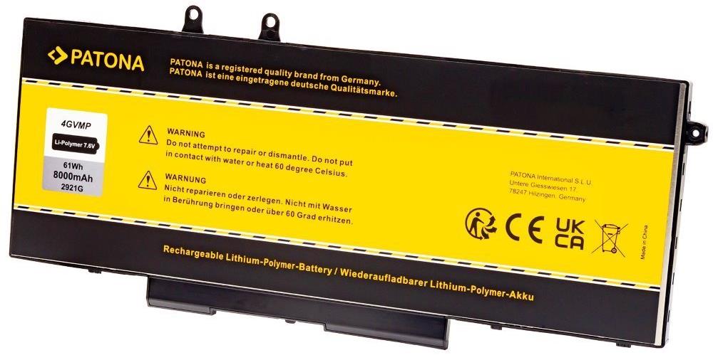 PATONA pro Dell Latitude 5400/5410/5510 8000mAh