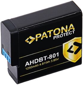 PATONA pro GoPro Hero 5/6/7/8 1250mAh Li-Ion Protect