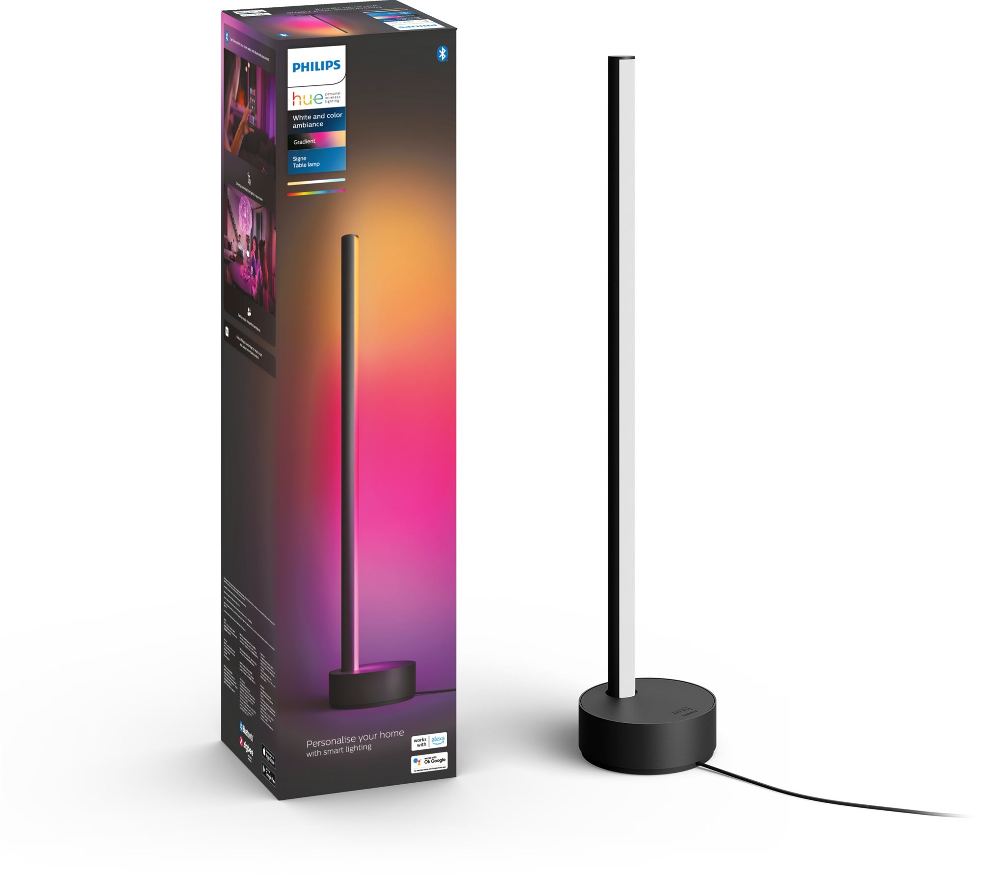 Philips Hue Gradient Signe stolní černá