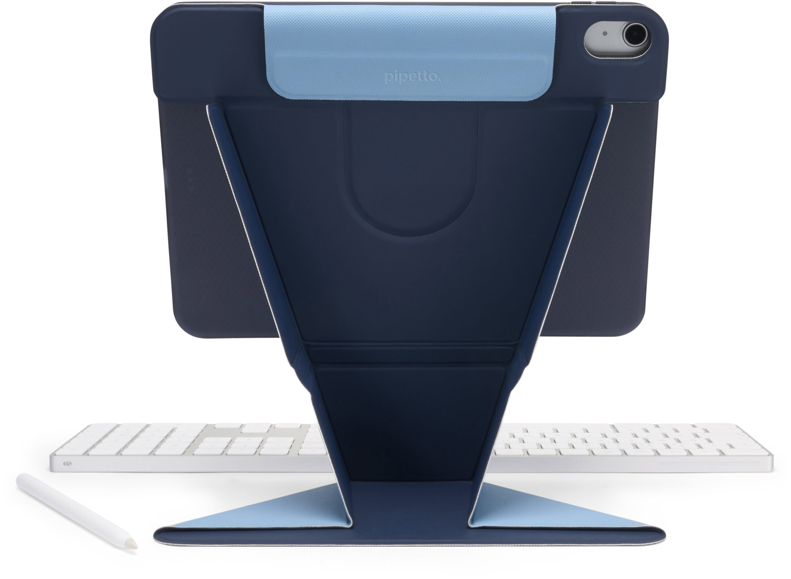 Pipetto Origami No6 Stand Case Dark Blue iPad Air 13" M2 2024/M3 2025