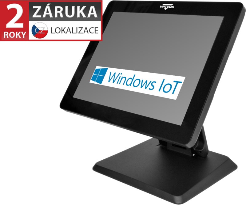 Virtuos BPOS BP-1588, 15", i3-1011U, 8GB, 256GB SSD, Win11 IoT, černý