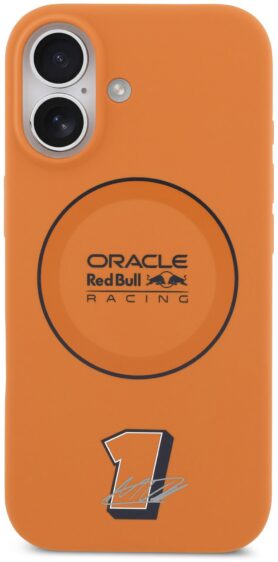 Red Bull Silicone Blue Ring MagSafe Zadní Kryt pro iPhone 17 Orange